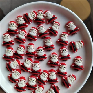 Різдвяні кабошони Діда Мороза